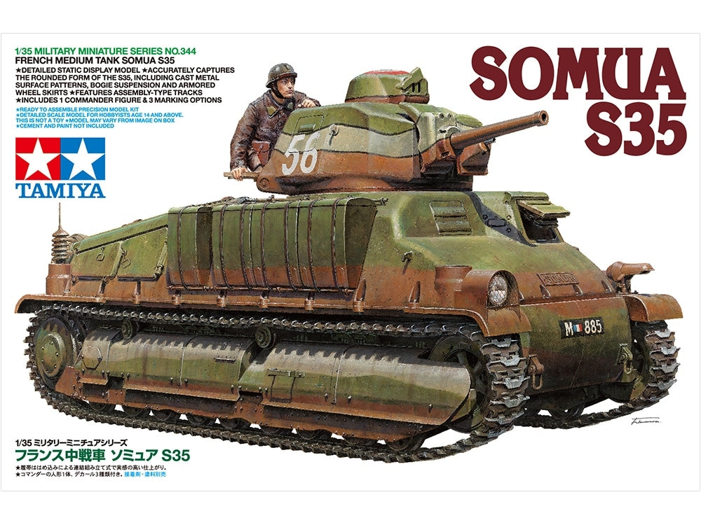 Tamiya 35344 French Medium Tank SOMUA S35 1/35 – Bild 2