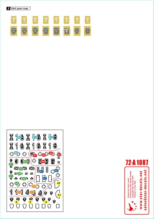 Star Decals 72-A1087 Panzer in the Desert # 4. PzKpfw II Ausf F, in North Africa 1/72 – zdjęcie 2