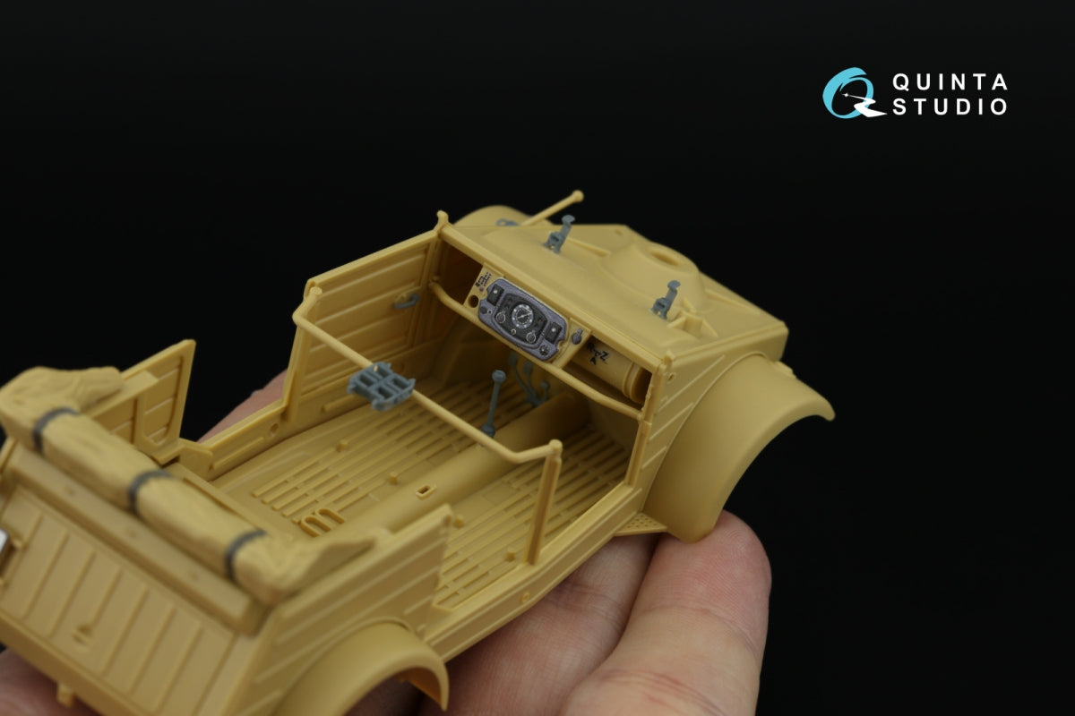 Quinta Studio QD+35141 Kubelwagen Type 82 3D-Printed &amp;amp; colored Interior on decal paper (Tamiya) (with 3D-printed resin parts) 1/35 – image 9
