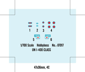 Hobby Boss 87017 Japanese Navy Italy -400 Submarine 1/700 – image 4
