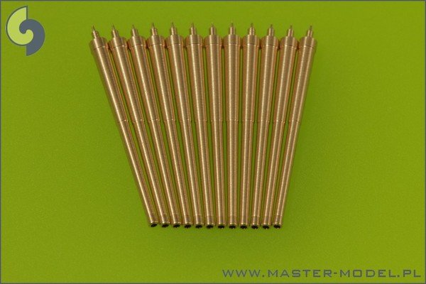Master SM-700-038 USN 14in/45 (35.6 cm) (12 pcs) - New York (B-34), Nevada (B-36) and Pennsylvania (B-38) classes - fits to USS Arizona model