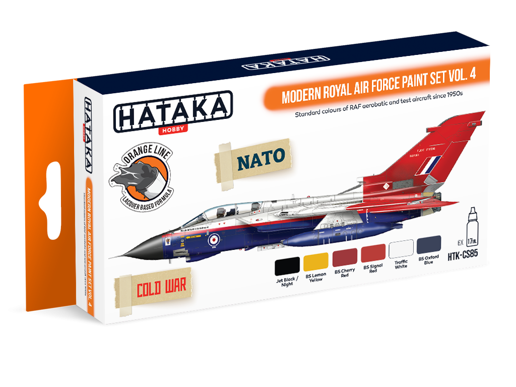 Coffret de peinture Hataka HTK-CS85 Modern Royal Air Force vol. 4 (6x17ml)