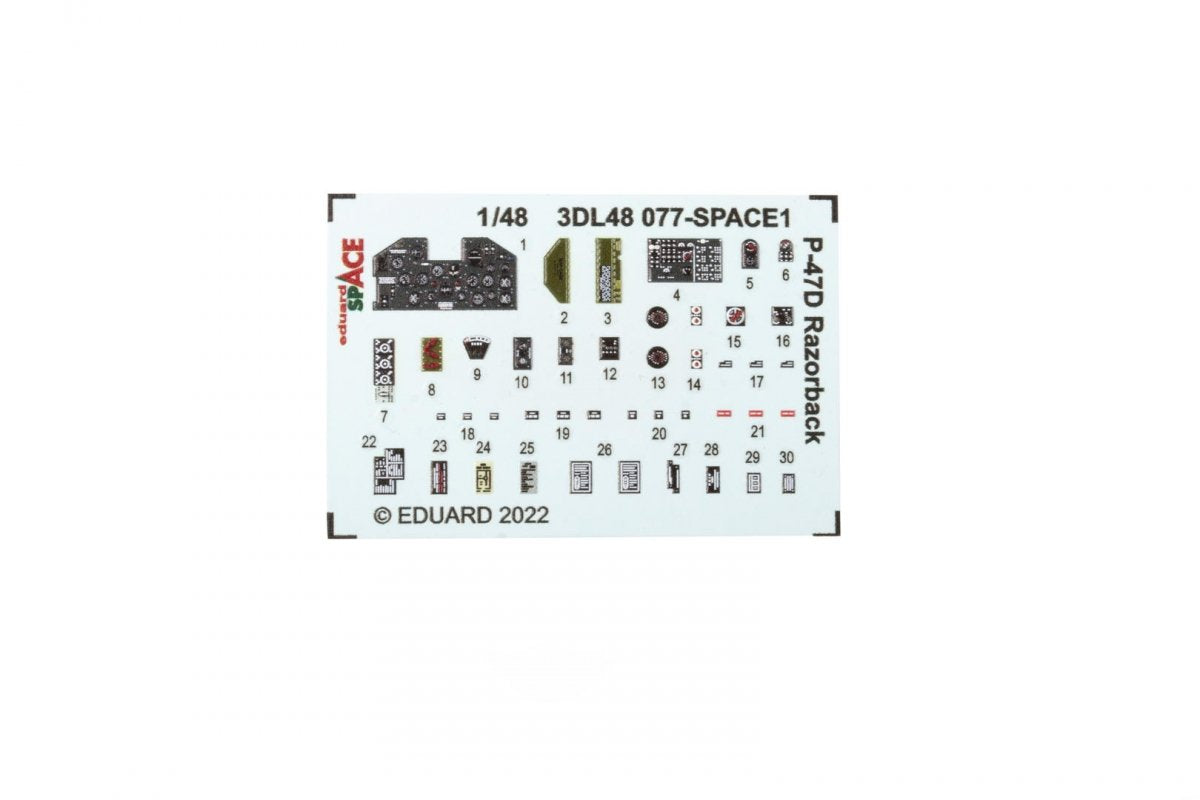 Eduard 3DL48077 P-47D Razorback SPACE TAMIYA 1/48 – image 4