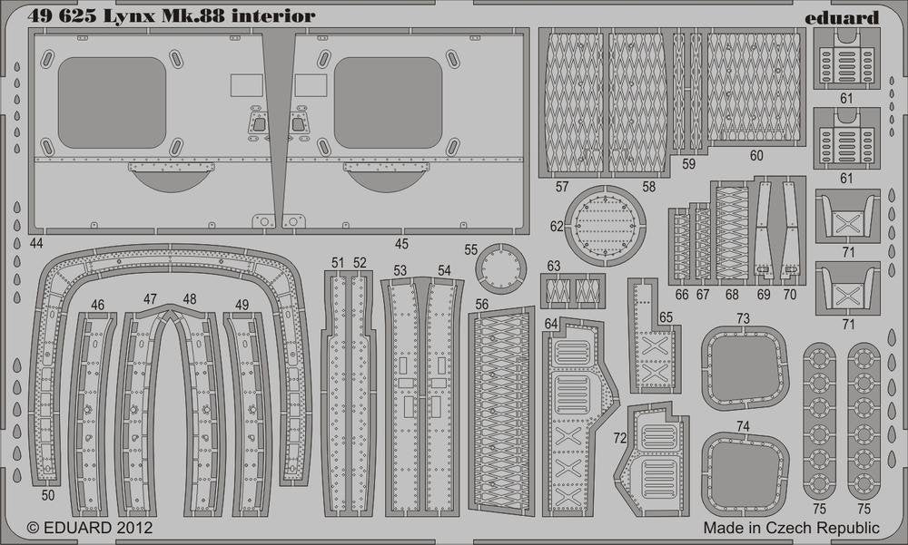 Eduard 49625 Lynx Mk.88 interior SA 1/48 (Airfix)
