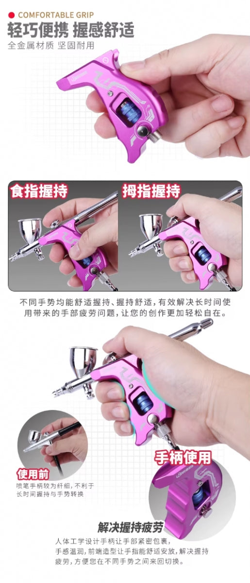 U-Star UA-90941 Airbrush Grip (Purple) – obrázek 4