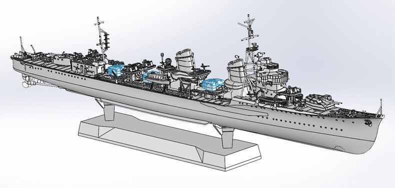 Fine Molds FW3 IJN &amp;quot;Special Type&amp;quot; Class Destroyer &amp;quot;Ushio&amp;quot; 1/350 – image 15
