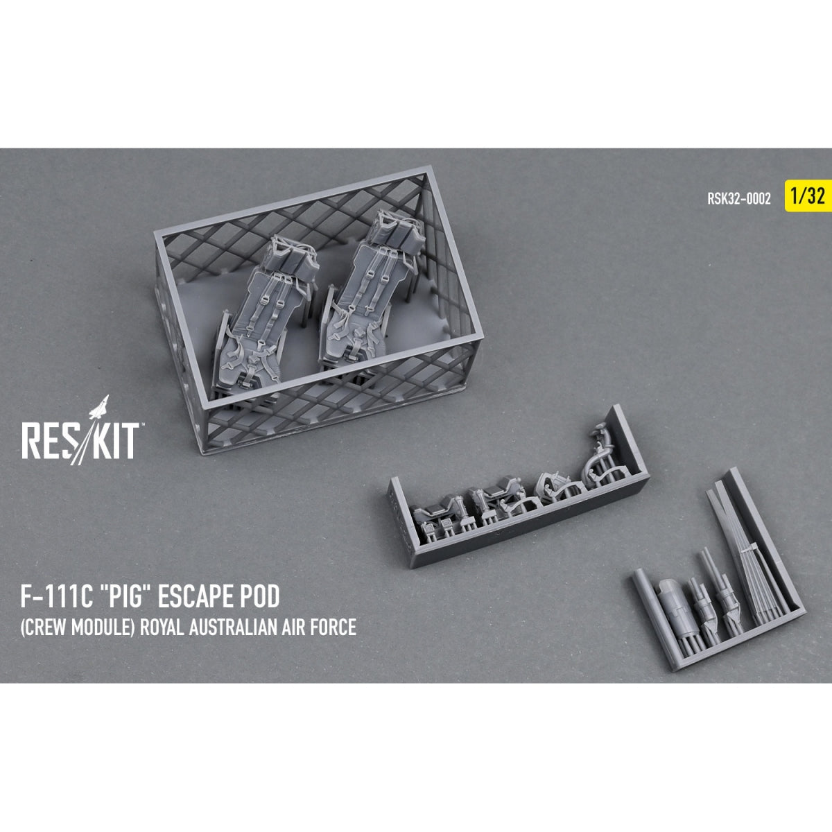 RESKIT RSK32-0002 F-111С "Pig" Escape Pod (Crew Module) Royal Australian Air Force - resin model kit 1/32