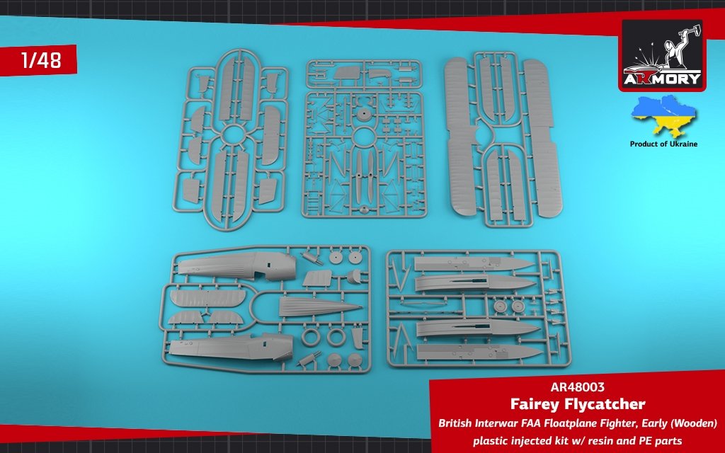 Armory Models 48003 Fairey Flycatcher British FAA Inter-War Floatplane Fighter, on Wooden Floats 1/48 – image 2