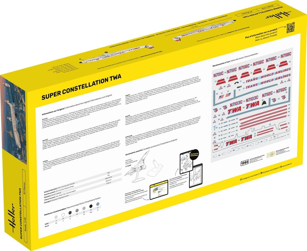 Heller 58391 Super Constellation TWA - Starter Kit 1/72 – image 3