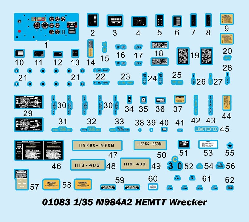 Trumpeter 01083 M984A2 HEMTT Wrecker 1/35 – image 3