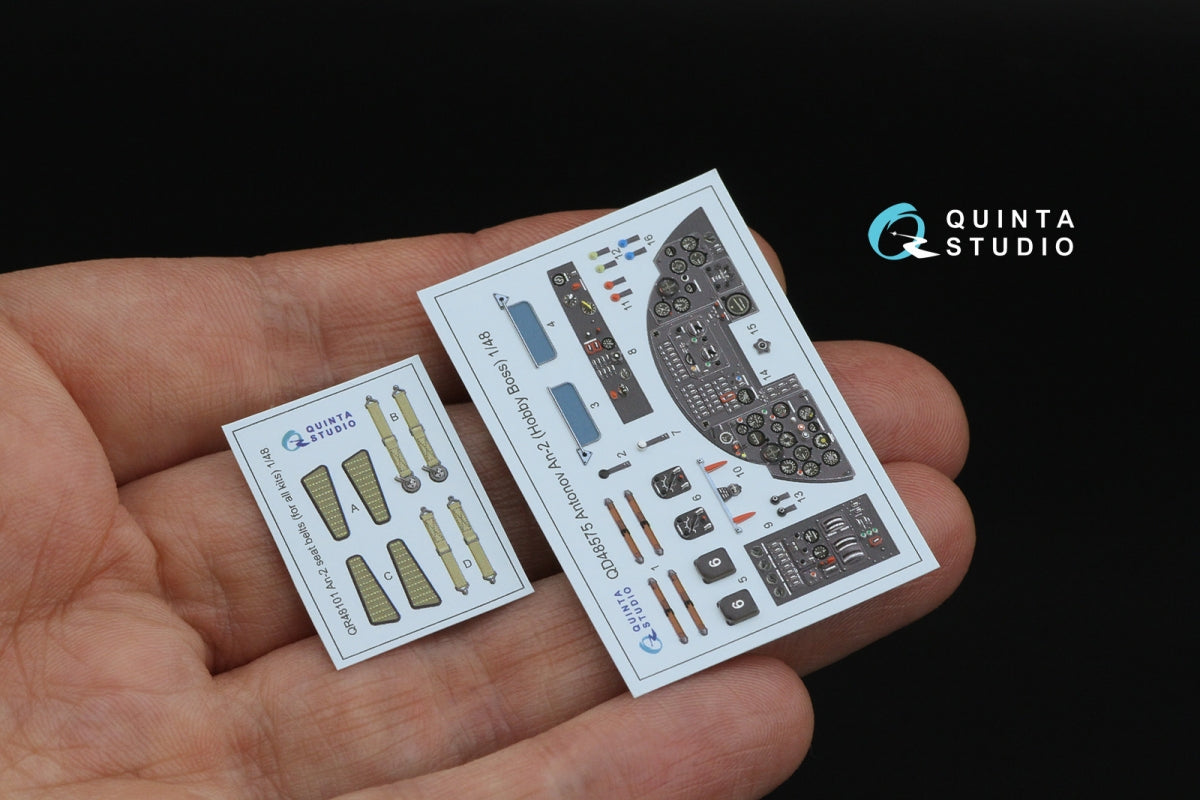 Quinta Studio QD48575 Antonov An-2 Colt 3D-Printed &amp;amp; colored Interior on decal paper (HobbyBoss) 1/48 – immagine 4