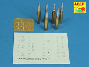 Aber 16057 Two transport box with six different 7.5cm ammo for PzKpfw. IV, Ausf, HJ (1/16) – Bild 5