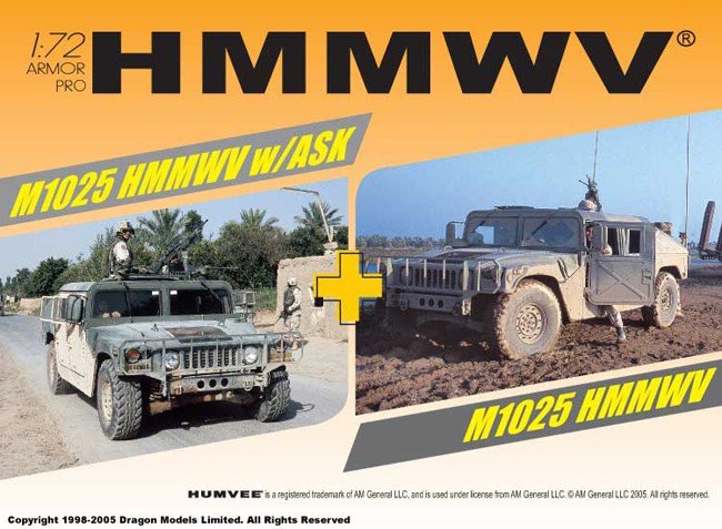 Dragon 7294 M1025 HMMWV avec ASK (1/72) 