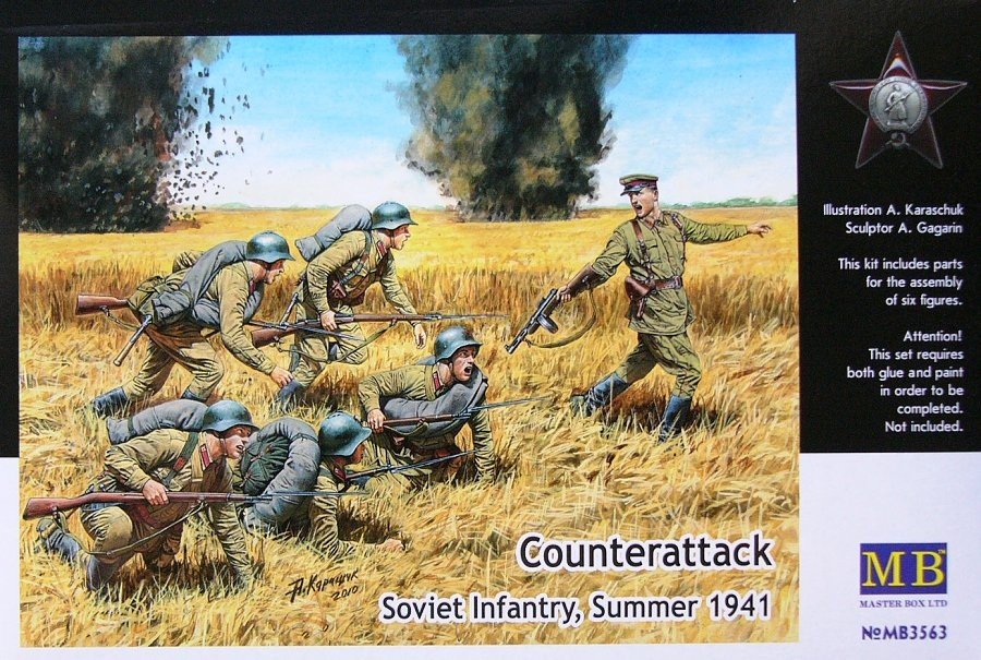 Master Box 3563 Counterattack Soviet infantry, summer 1941 1/35