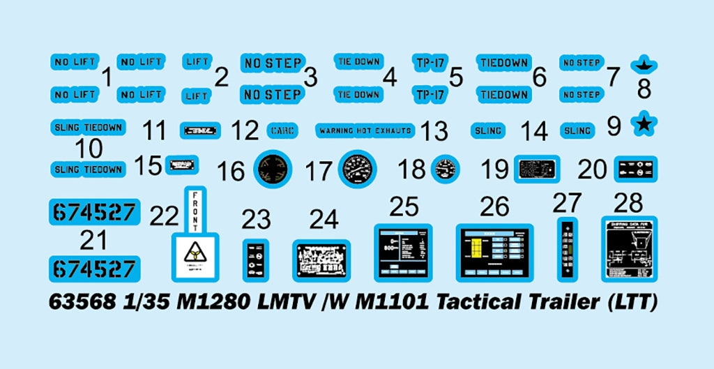 I Love Kit 63568 M1280 LMTV /W M1101 Tactical Trailer (LTT) 1/35 – image 3