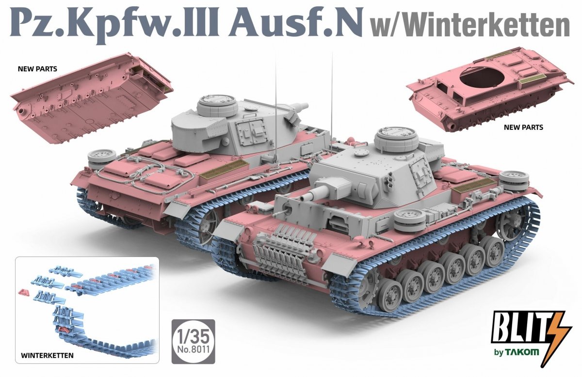 Takom 8011 Pz.Kpfw. Ill Ausf. N w/Winterketten 1/35 – image 2