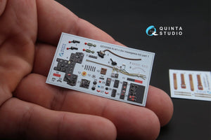 Quinta Studio QD32066 Ki-61-I 3D-Printed &amp;amp; colored Interior on decal paper (for Hasegawa kit) 1/32 – image 3