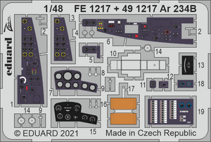 Eduard FE1217 Ar 234B HASEGAWA/HOBBY 2000 1/48