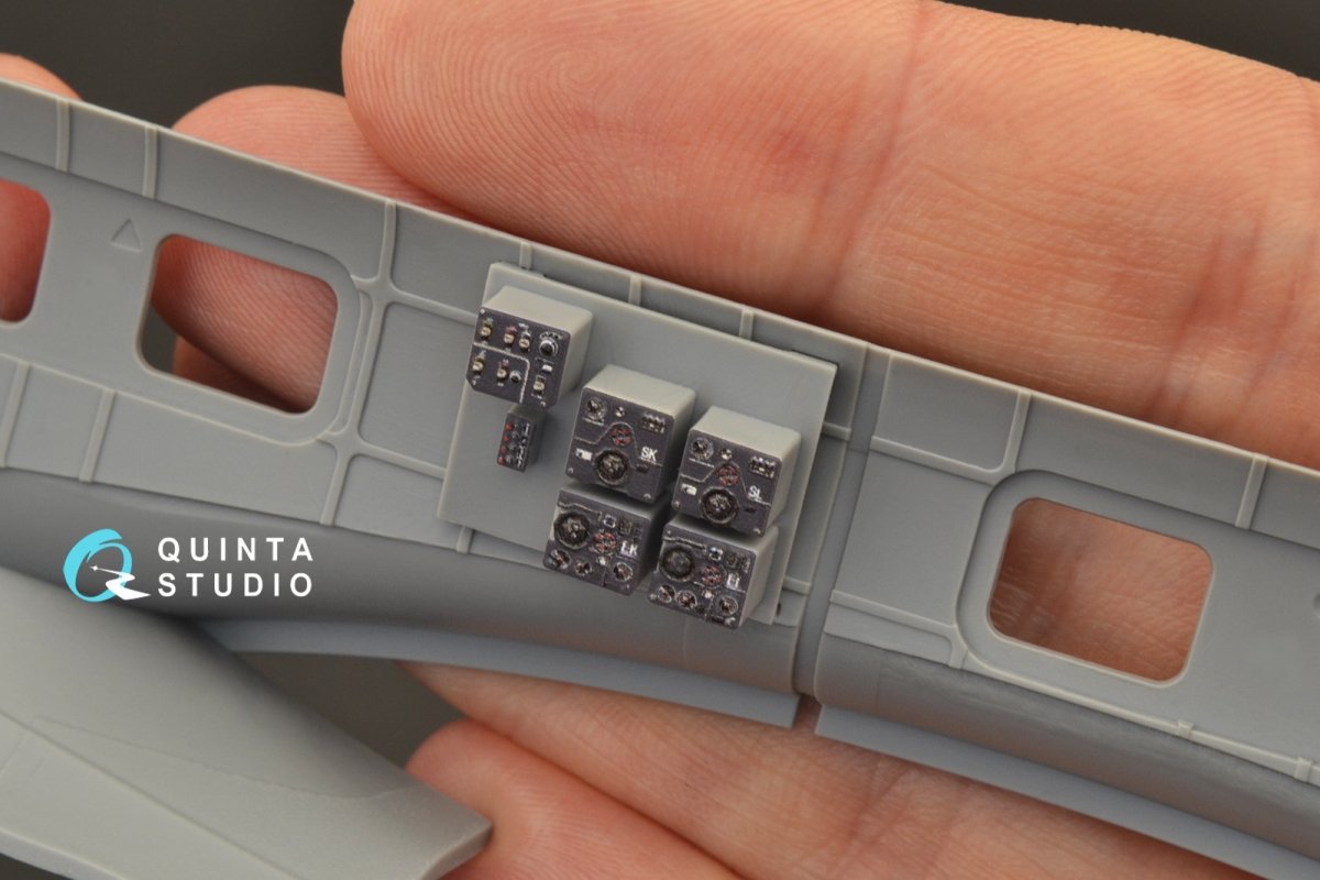 Quinta Studio QD48266 He 111H-3/H-6 3D-Printed &amp;amp; colored Interior on decal paper ( ICM ) 1/48 – image 3
