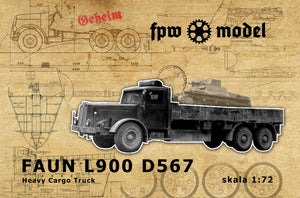 FPW Model 72004 Faun L900 Heavy Cargo Truck (Closed Cab) 1/72