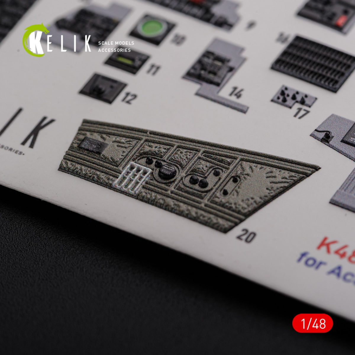 KELIK K48089 F-4J &amp;quot;Phantom II&amp;quot; interior 3D decals for Academy kit 1/48 – obrázek 8