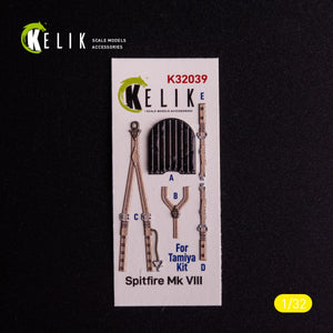 Kelik K32039 Spitfire Mk VIII - interior 3D decals for Tamiya kit 1/32