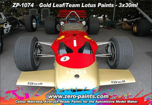 Zero Paints ZP-1074 Gold Leaf/Team Lotus 72 Paint Set 3x30ml – Bild 2