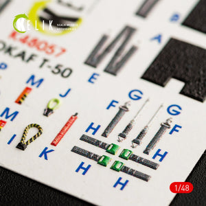 KELIK K48057 T-50 ROKAF INTERIOR 3D DECALS FOR ACADEMY KIT 1/48 – image 9
