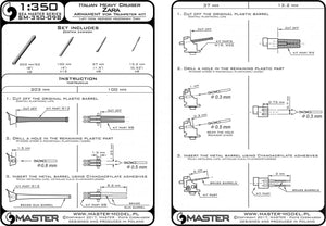 Master SM-350-098 Italian Heavy Cruiser Zara Armament 1/350 – image 6