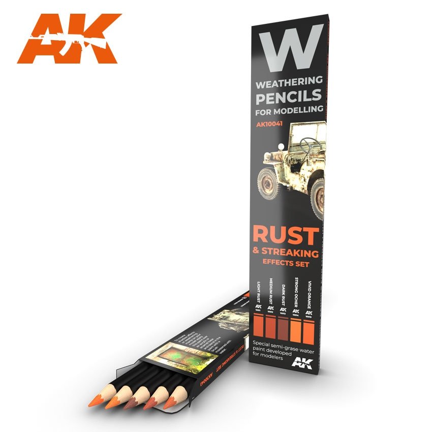 AK Interactive AK10041 RUST &amp;amp; STREAKING: EFFECTS SET