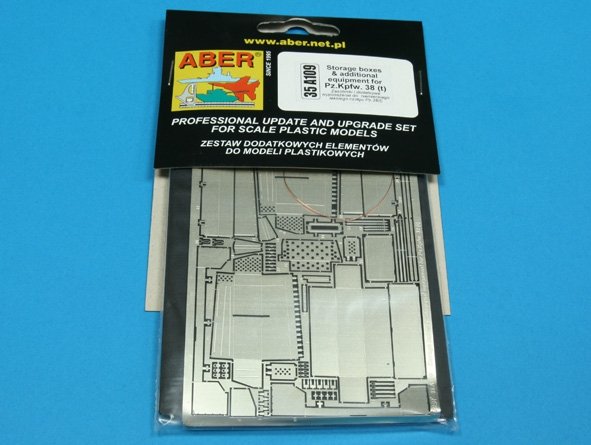 Aber 35A109 Storage boxes and additional equipment for german tank Pz.Kpfw. 38 (t) 1/35 – imagen 3