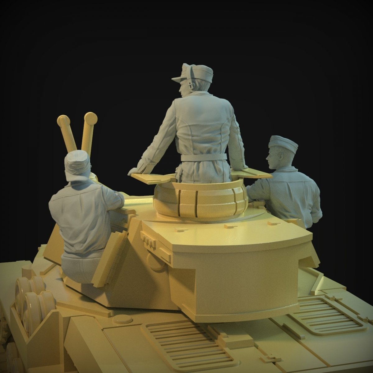 Panzer Art FI35-137 DAK turret set (Pz III &amp;amp; Pz IV tanks) 1/35 – zdjęcie 3
