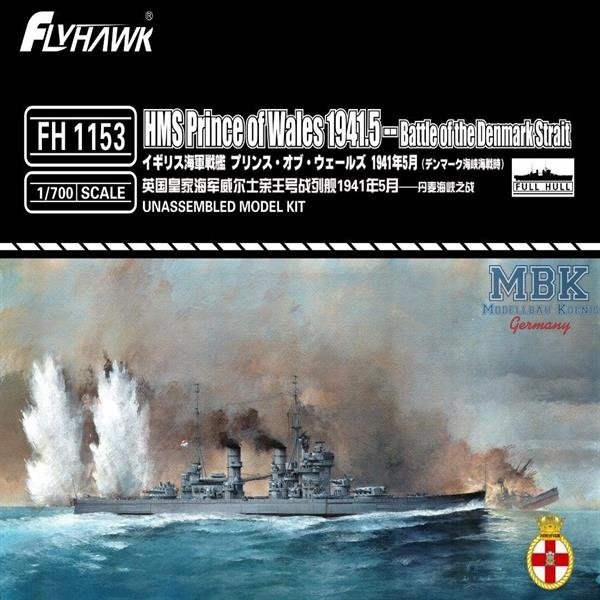 Maquette FlyHawk FH1153 HMS Prince of Wales Mai 1941 1/700