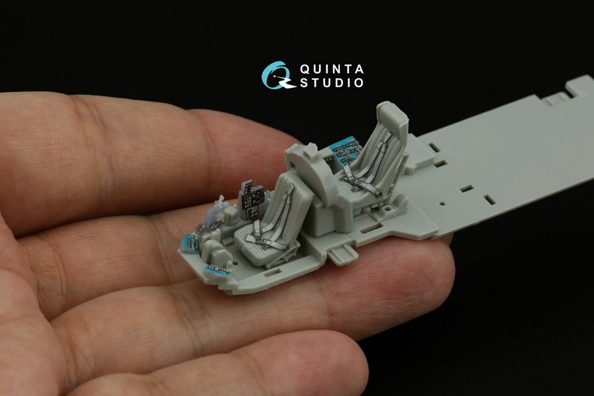 Quinta Studio QD+72184 Mi-24V 3D-Printed &amp;amp; colored Interior on decal paper (Hobby Boss/ARK Models) (with 3D-printed resin parts) 1/72 – immagine 9