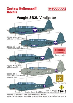 Techmod 72043 - Vought SB2U Vindicator 1/72 – obrázek 2