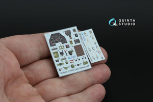 Quinta Studio QD48482 P-51B/C (Late) 3D-Printed colored Interior on decal paper (Tamiya) 1/48 – obrázek 3