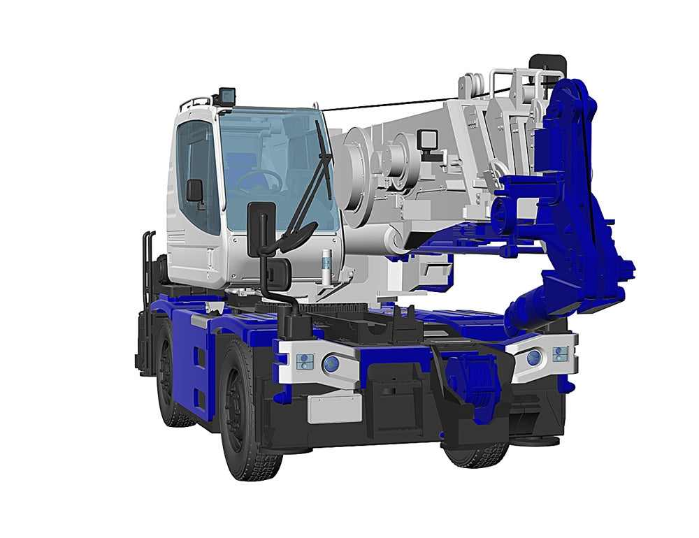Hasegawa 66110 Tadano Rough Terrain Crane GR-130NL/N CREVO Mini G4 &amp;quot;H-Type Outrigger&amp;quot; 1/35 – immagine 8