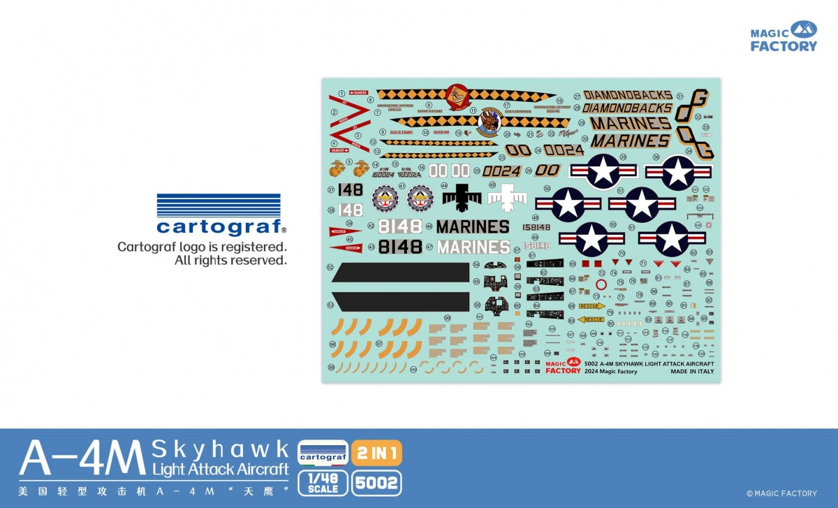 Magic Factory 5002 A-4M Skyhawk Light Attack Aircraft 2 in 1 1/48 – imagen 7