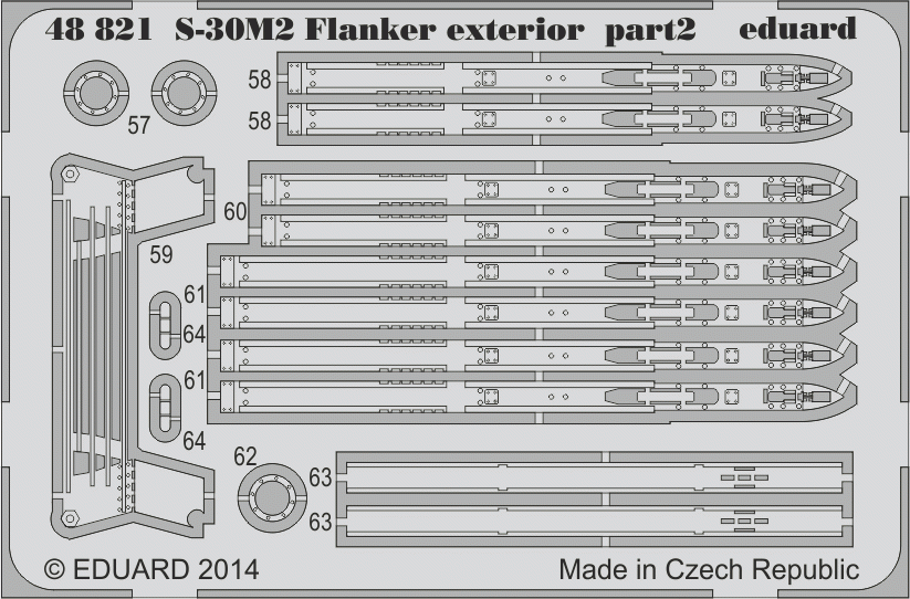 Eduard 48821 S-30M-2 Flanker exterior ACADEMY 1/48 – obrázek 2