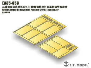 ET Model EA35-058 WWII German Schurzen for Panther G/F/II/Jagdpanzer For DRAGON smart Kit 1/35