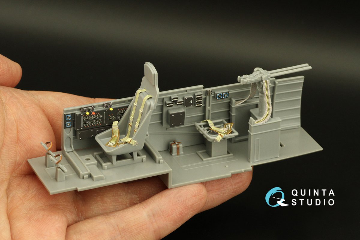 Quinta Studio QD32167 Ju 87D/G 3D-Printed &amp;amp; colored Interior on decal paper (Hasegawa) 1/32 – Bild 8