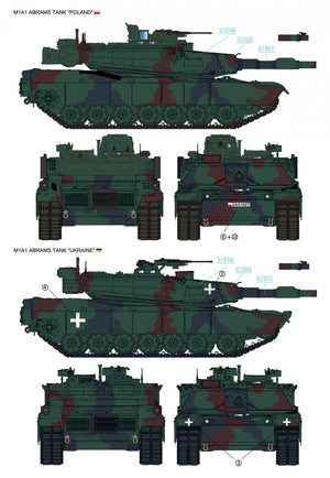 Rye Field Model 5106 M1A1 Abrams Ukraine/Poland - 2in1 Limited Edition 1/35 – immagine 3