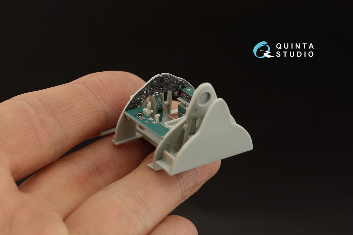 Quinta Studio QD48318 F4F-3 late 3D-Printed &amp;amp; colored Interior on decal paper (Hobby Boss) 1/48 – Bild 8