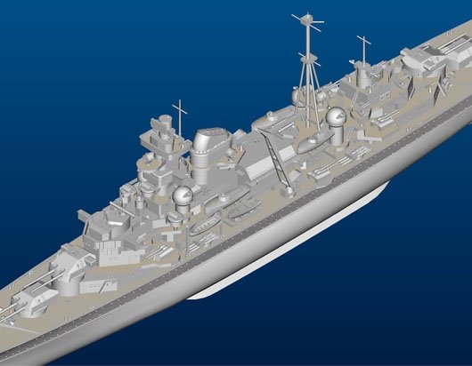 Trumpeter 05776 German Cruiser Admiral Hipper 1941 1/700 – image 10