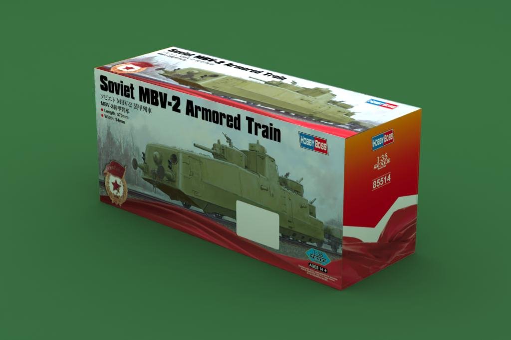 Hobby Boss 85514 Soviet MBV-2 Armored Train 1/35 – image 2