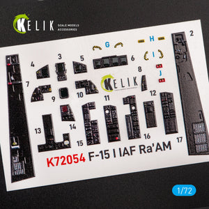 KELIK K72054 F-15I IAF RA`AM - INTERIOR 3D DECALS FOR GWH KIT 1/72 – image 3