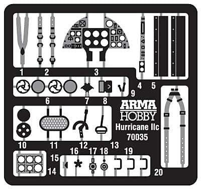 Arma Hobby 70035 Hawker Hurricane Mk IIc Expert Set 1/72 – Bild 2