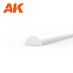 AK Interactive AK6552 HALF CANE 2.00 X 350MM – STYRENE HALF CANE – (4 UNITS) – image 2