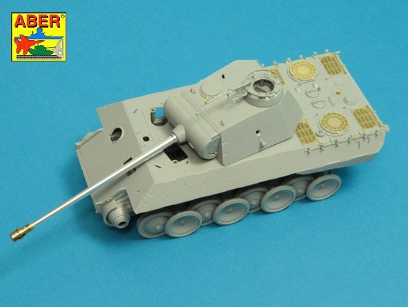 Aber 35L-245 7.5 cm barrel with muzzle brake for Panther Ausf.A (1/35) – image 8