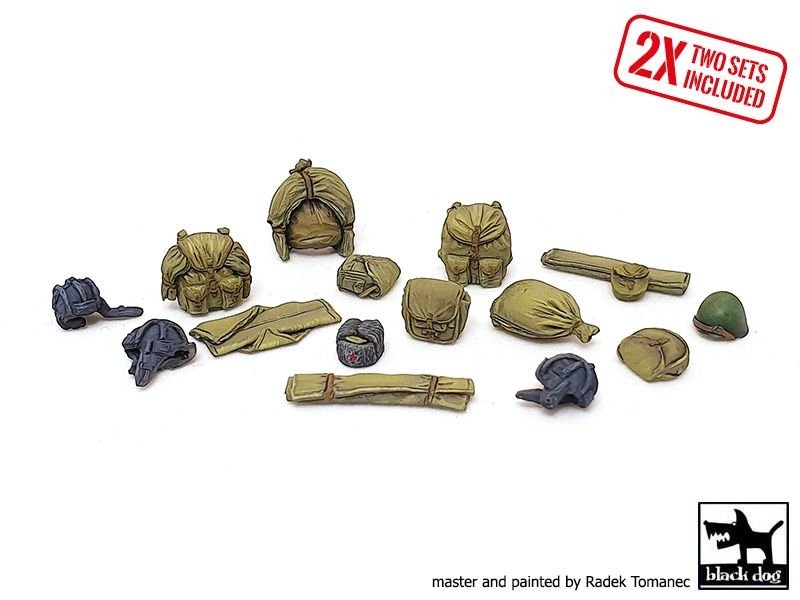 Black Dog T35225 Russian Army WW2 equipment accessories set 1/35 – image 2